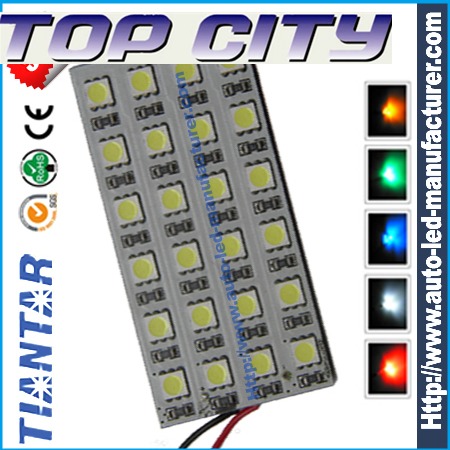 Topcity 24 Smd 4 6 Cm 5050 Led Pcb Panel Lights Universal Fit For Any Cars Trucks Interior Map Lights Or Dome Lights Interior Panel Lights Pcb Lights Dome Lights Accent Lights Car Led Auto Led