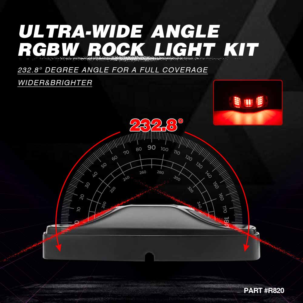 TOPCITY R820 232.8 DEGREE LED ROCK LIGHTS MANUFACTURER EXPORTER