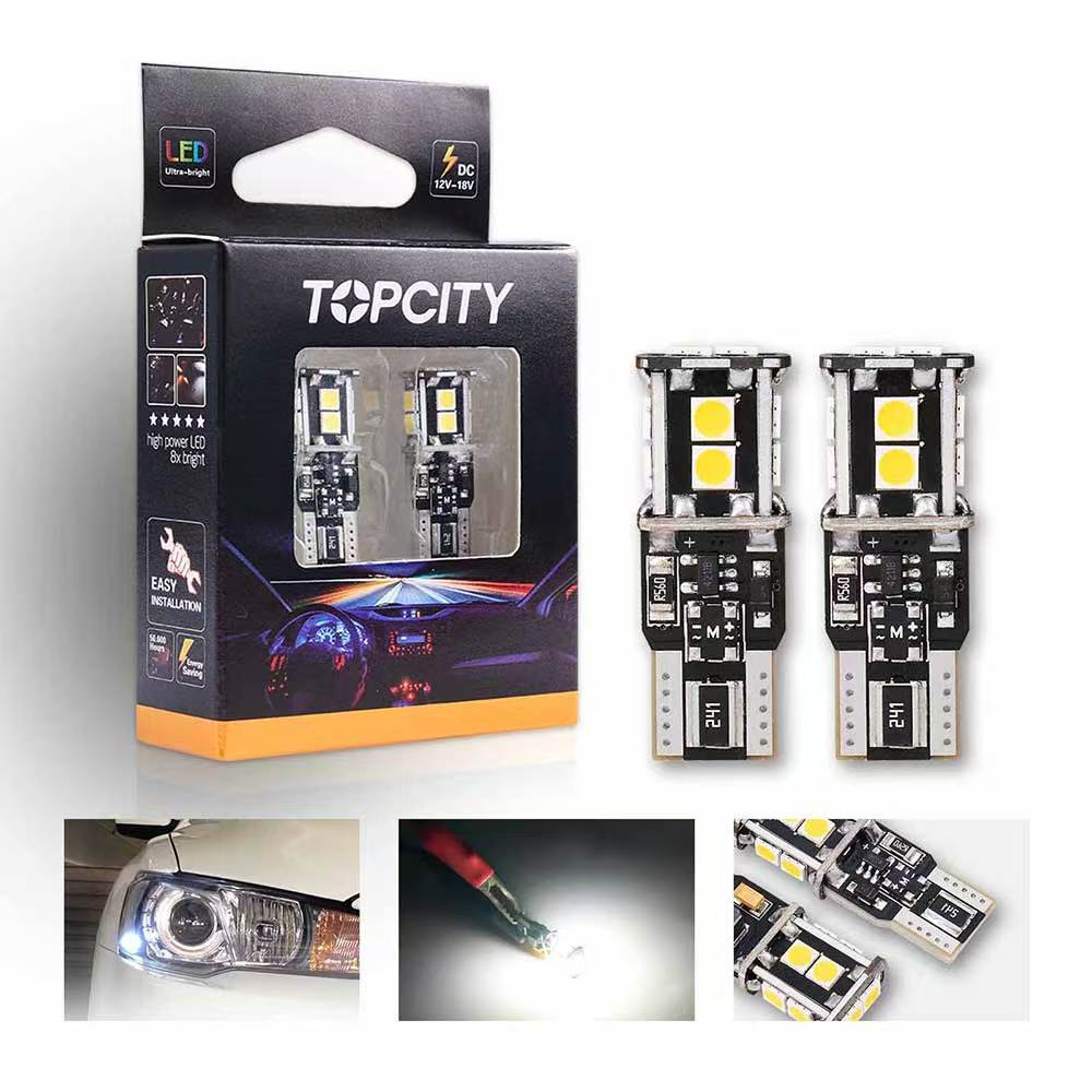 topcity t10 w5w 10 smd 3030 automotive euro error free canbus led bulbs manufacturer exporter supplier factory