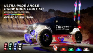 topcity automotive light offroad lights led rock lights led whip lights manufacturer exporter supplier factory